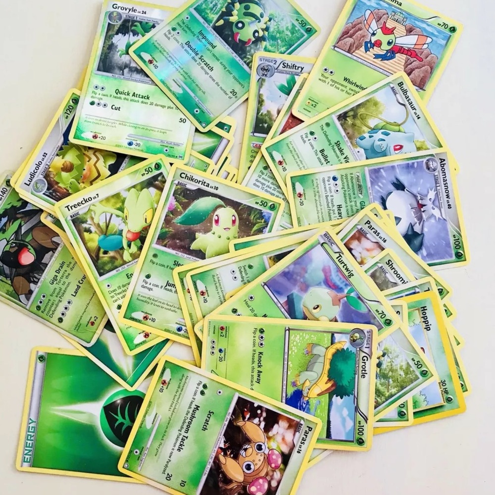 Pokémon Grass Energy Trading Cards Bulk Lot
